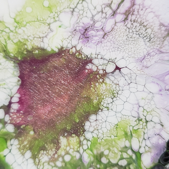 4"Original Acrylic Pour Coasters set of 4 - Picture 5 of 5